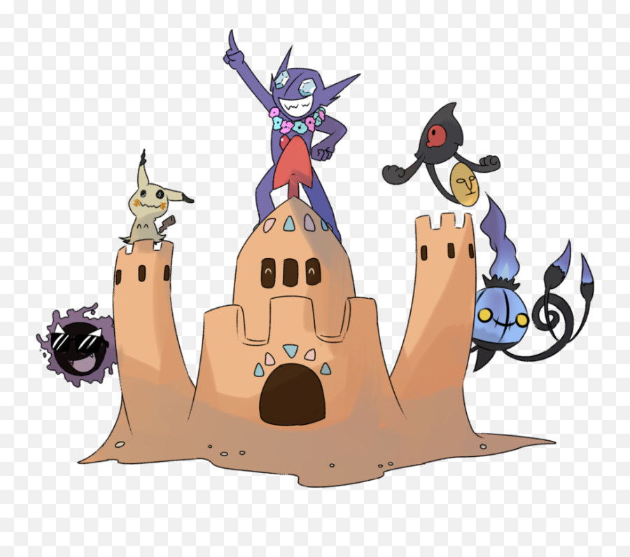 Download Hd Pokémon Sun And Moon Pikachu Cartoon Vertebrate - Pokemon Palossand Emoji,Pikachu Emoji