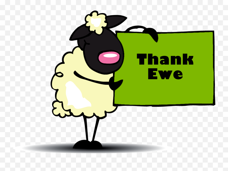 Thank Ewe Clipart Transparent Cartoon - Jingfm Clipart Thank Ewe Emoji,Ewe Emoji