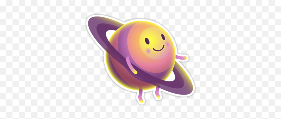 Picture - Transparent Kawaii Saturn Emoji,Saturn Emoji