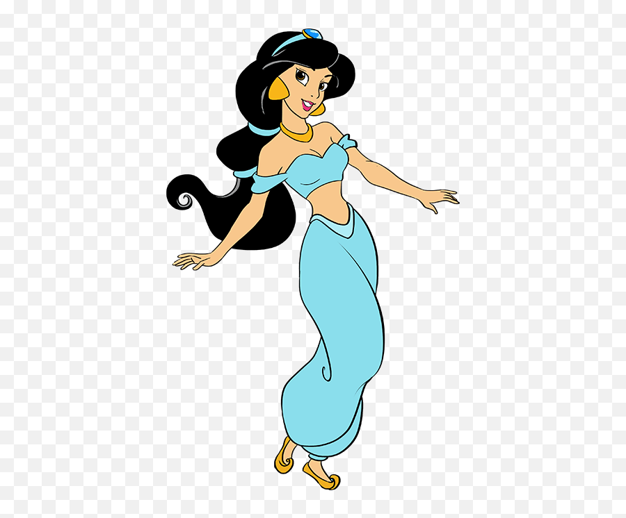 How To Draw Princess Jasmine From Disneyu0027s Aladdin - Really Draw Princess Jasmine Step By Step Emoji,Disney Princess Emoji