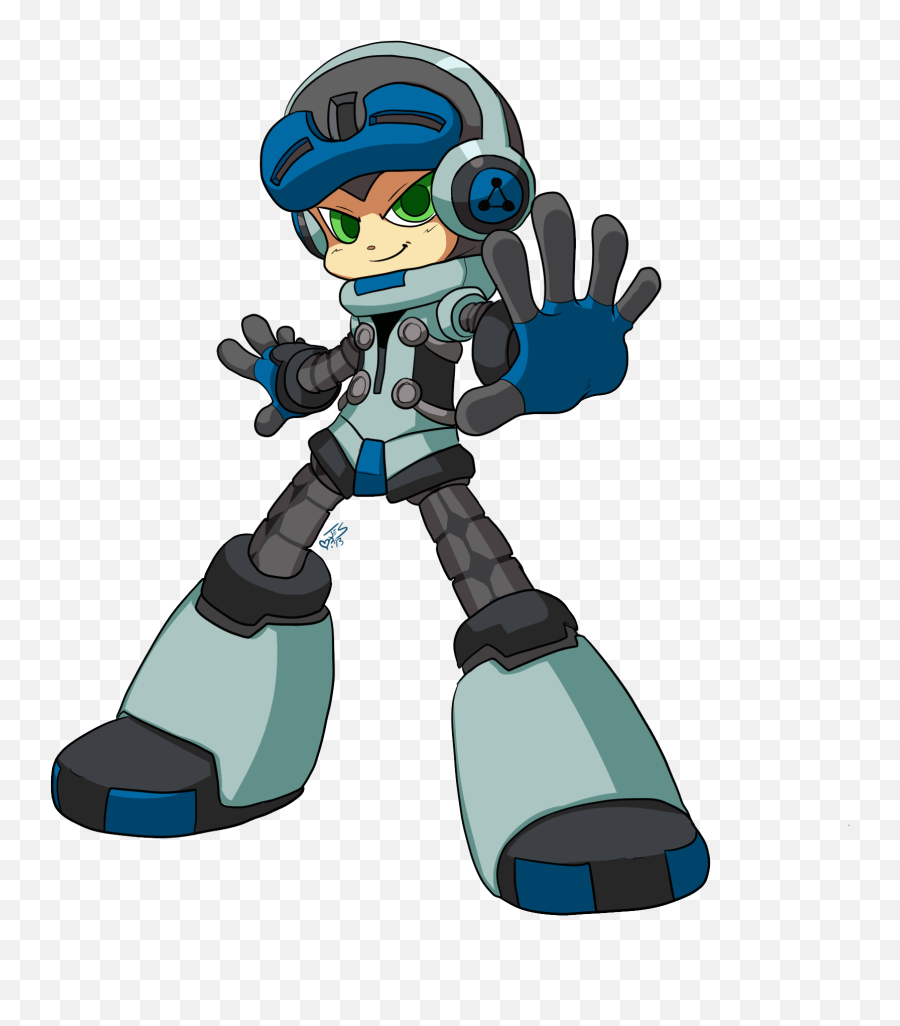 Mighty B Transparent Png Clipart Free - Mighty No 9 Png Emoji,Know Your Meme B Emoji