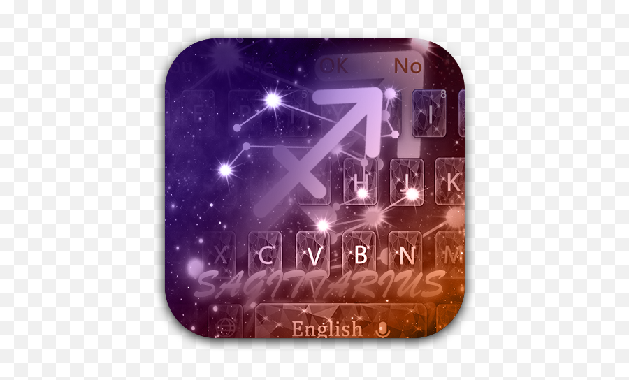 Cool Sagittarius Starry Keyboard - Programu Zilizo Kwenye Star Emoji,Emoji For Sagittarius