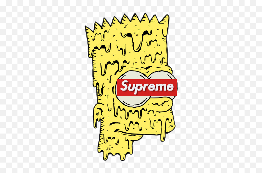 Supreme Cool Drawings Simpsons - Bart Simpson Supreme Emoji,Simpson Emoji.