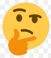 Penut Memes - Transparent Thinking Emoji