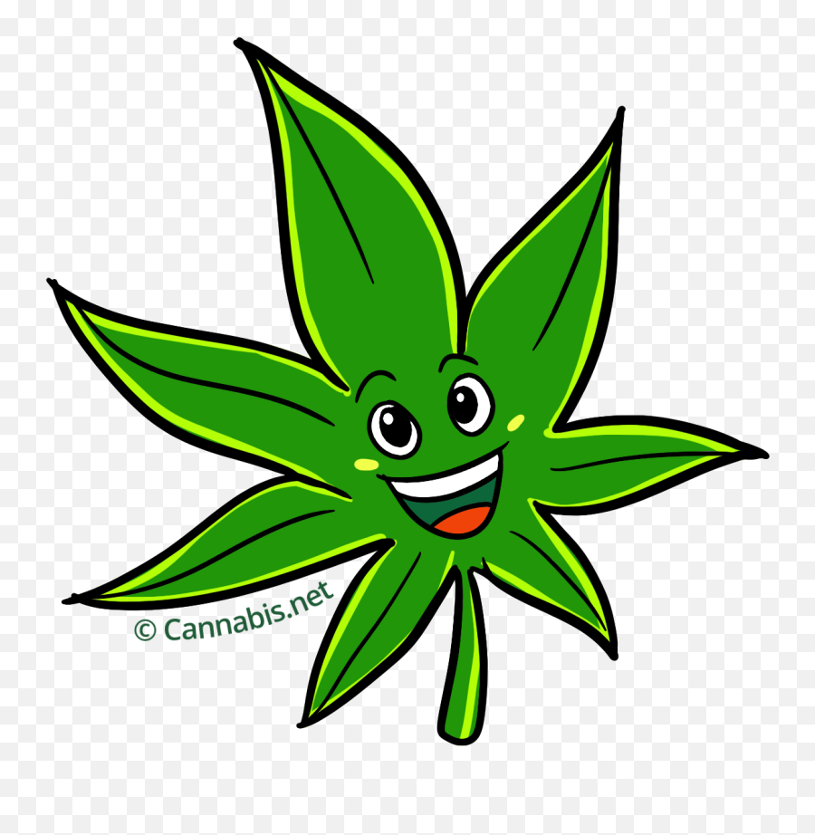 Marijuana Clipart Daun - Weed Leaf Cartoon Emoji,Marijuana Emoji
