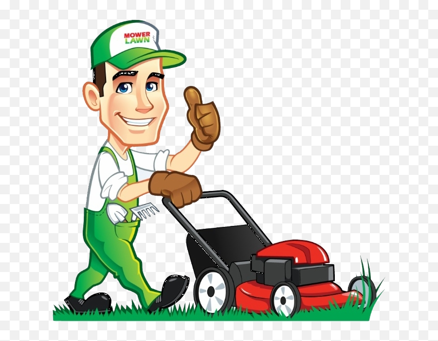 Lawn Mower Mowing Lawn Mower Storage - Cartoon Man Mowing Lawn Emoji,Lawn Mower Emoji