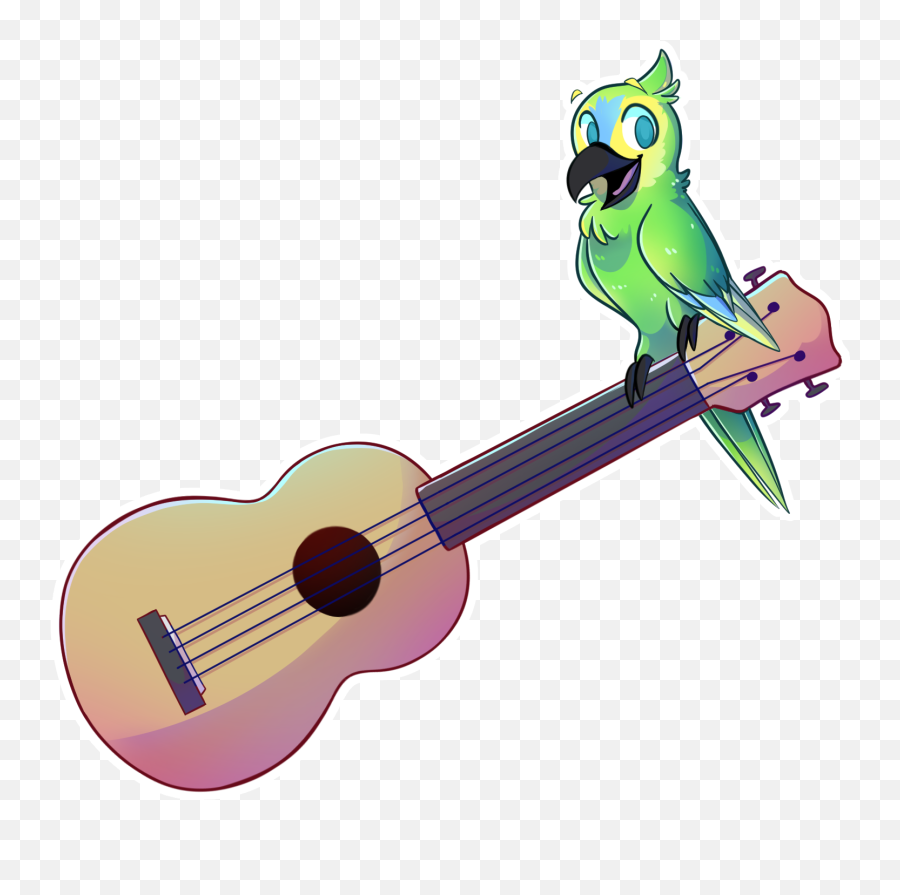 Ukulele Bird Animal Music Instrument - Ukulele Emoji,Ukulele Emoji
