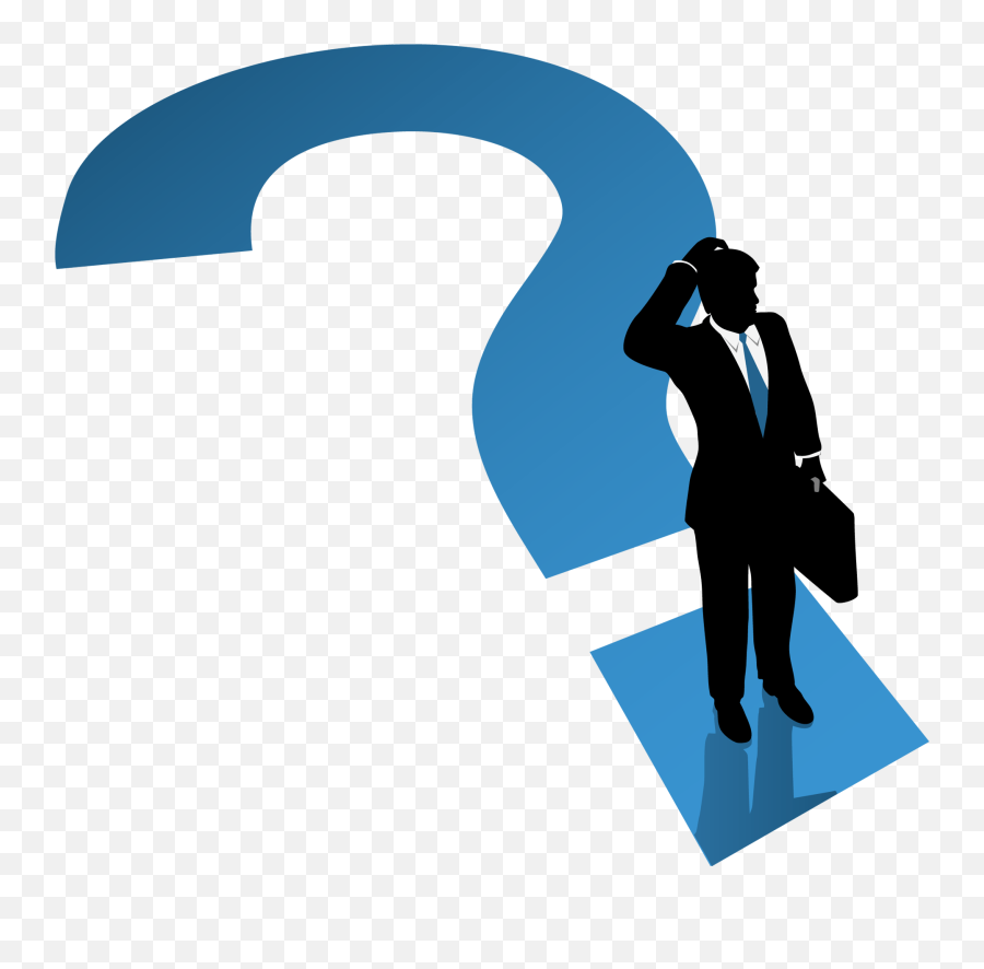 Question Mark Businessman Transparent - Question Png Emoji,Question Emoji Transparent