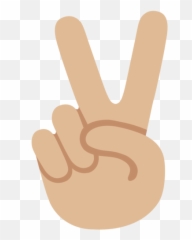 Medium - Emoji Peace Sign Png