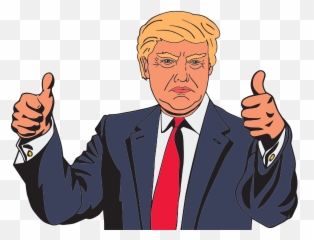 Donald Trump Cartoon 3 - Donald Trump Cartoon Transparent Emoji,Question Mark Emoji