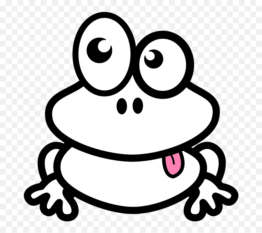 Free Frog Eyes Frog Images - Draw A Funny Frog Emoji,Heart Eye Emoji Black And White
