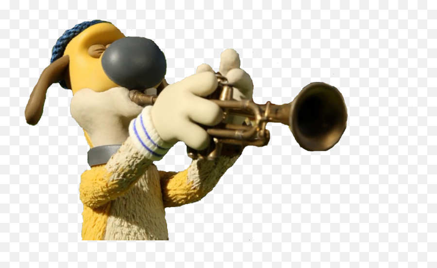 Another Bitzer Playing Trumpet - Shaun The Sheep Trumpet Emoji,Emoji Trumpet