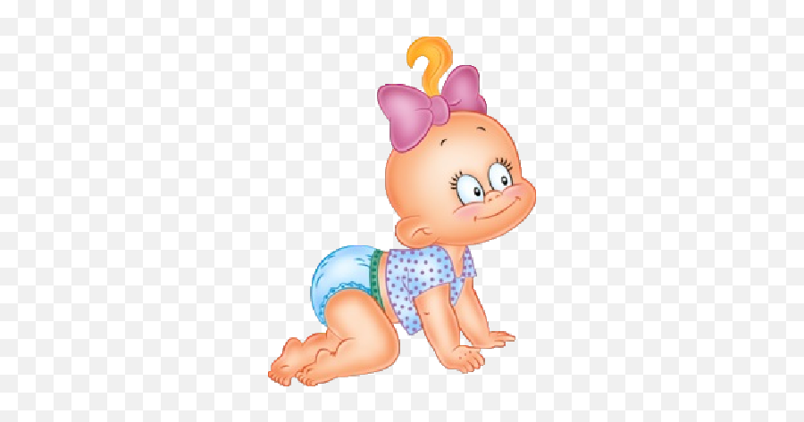 Funny Baby Girl Cartoon Clip Art Images - Cartoon Emoji,Baby Crawling Emoji