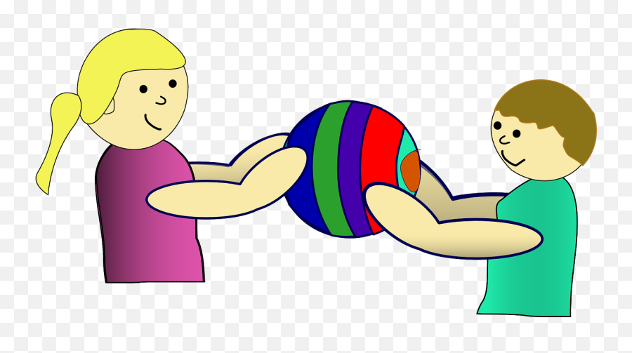 Child Kid Sharing Friendship Game - Sharing Toys Clip Art Emoji,Baby Jesus Emoji
