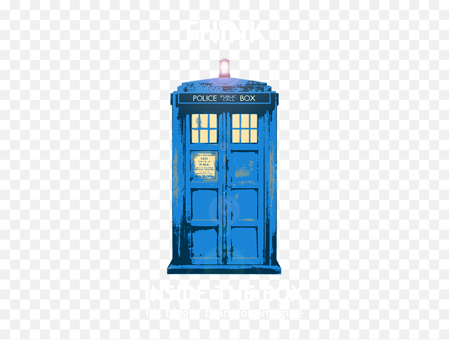 Shower Curtain For Sale - Think Inside The Box Because Emoji,Tardis Emoticon Facebook