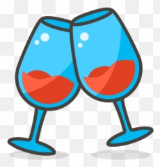 Wine Glasses Toast Free Icon Of Another Emoji Icon Set - Champagne Emoji,Wine Emoji