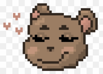 Bear Concept Art Pixel Art Maker - Pumpkin Halloween Cross Stitch Emoji,Bear Emoticon