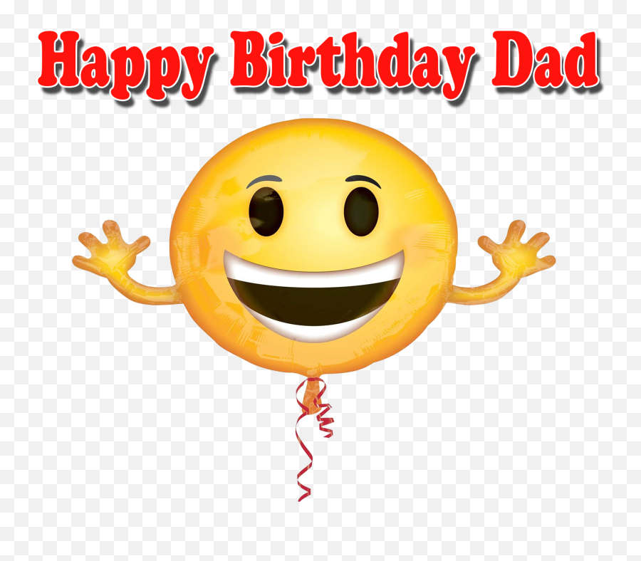 Happy Birthday Dad Png Free Image Download - Smiley Emoji,Happy Birthday Emoticon