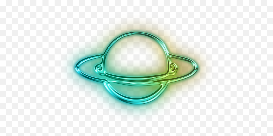 Png Rings Of Planet Saturn Icon - Neon Saturn Png Emoji,Saturn Emoji