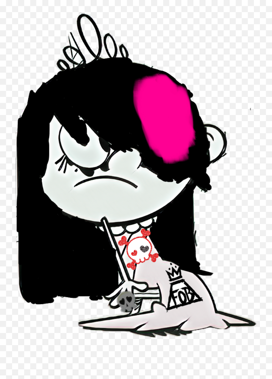 Emo Lola Loud Emogirl Lolaloud Edit - Illustration Emoji,Emojid