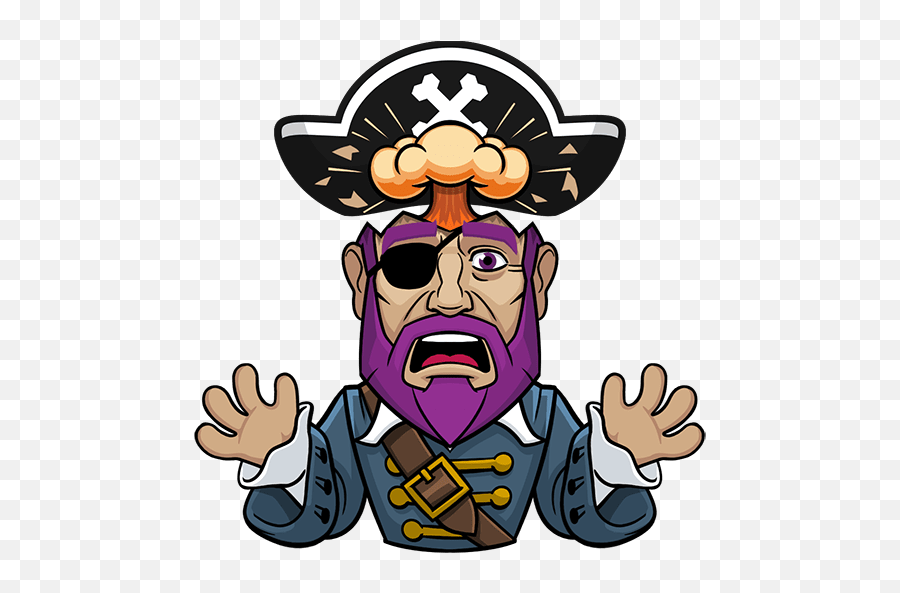 Messy The Pirate - Pirate Stickers Whatsapp Emoji,Pirate Emoji Iphone