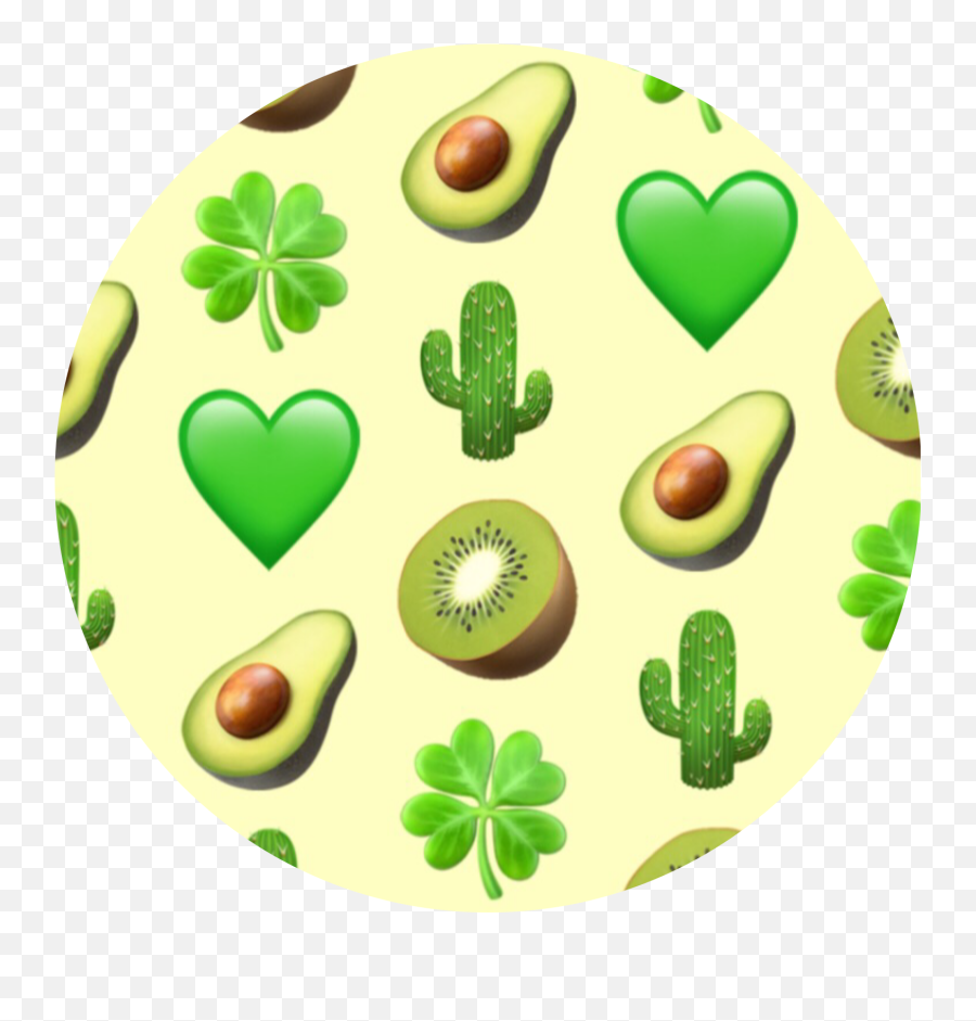 Made On Patternator Green Background Freet - Emoji With Green Background,Heart Made Out Of Emojis