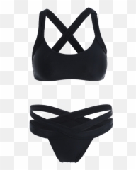 Download HD Svg Royalty Free Cut Out Sporty Bikini - Swimsuit Top Emoji