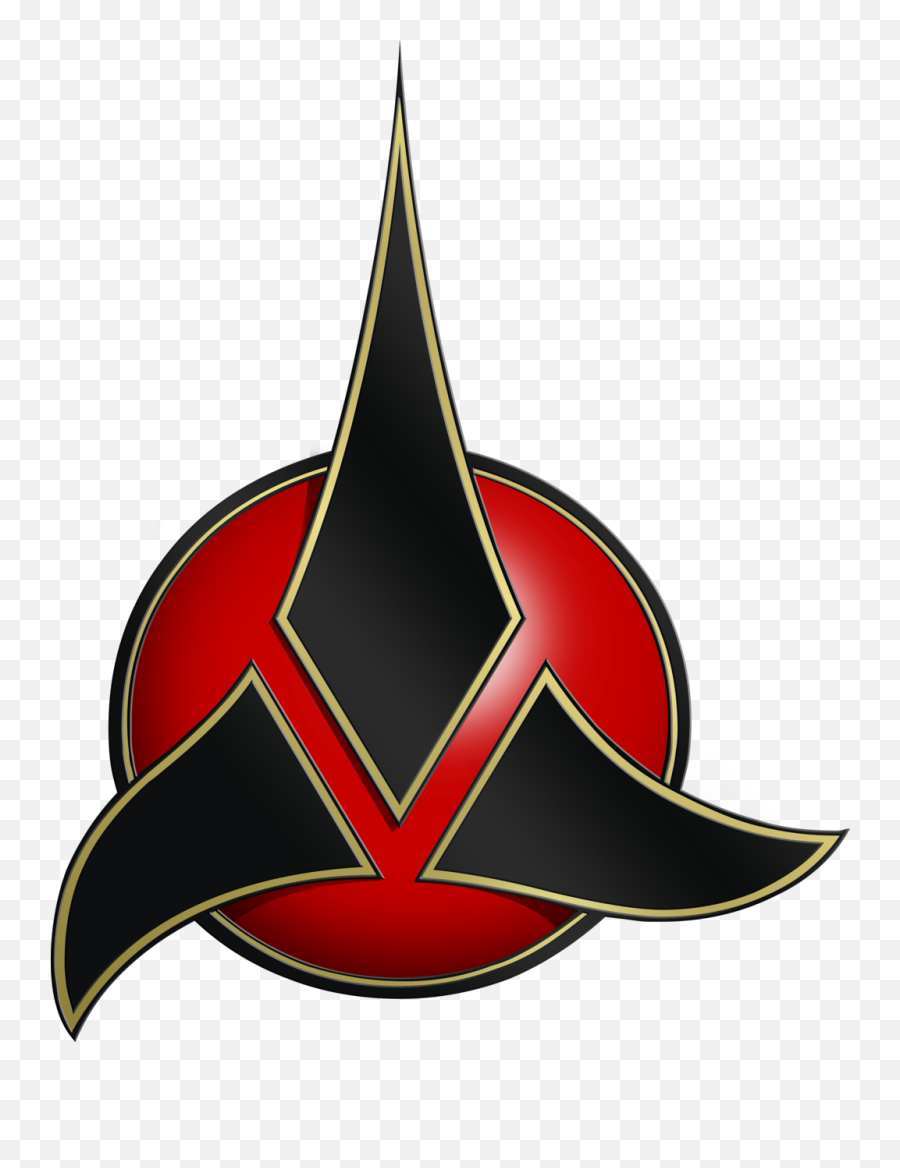Klingon Star Trek United Federation Of Planets Logo Starship - Klingon Log Emoji,Star Trek Emoticons