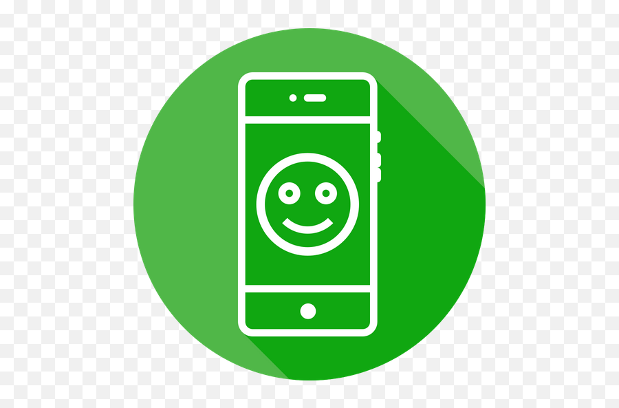 Emoji Smile Smiley Badge Round Face Fresh - Mobile Round Icon,8) Emoji