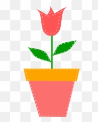 Free Pink Flower Flower Vectors - Flower Pot Clipart Png Emoji,Cherry Blossom Emoji