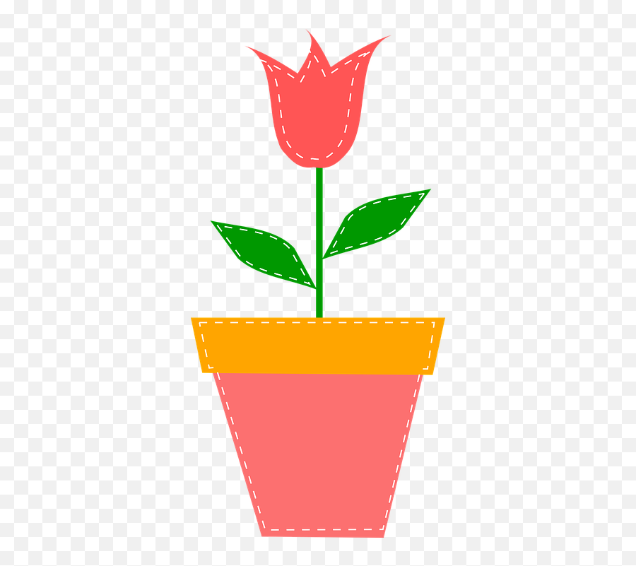 Free Pink Flower Flower Vectors - Flower Pot Clipart Png Emoji,Cherry Blossom Emoji