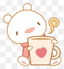 Download bear cute kawaii coffee overlay - Coffee Cup Emoji