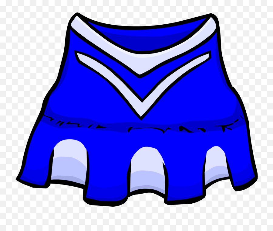 Blue Cheerleader Outfit Club Penguin Wiki Fandom - Transparent Cheerleader Outfit Clipart Emoji,Cheer Emojis