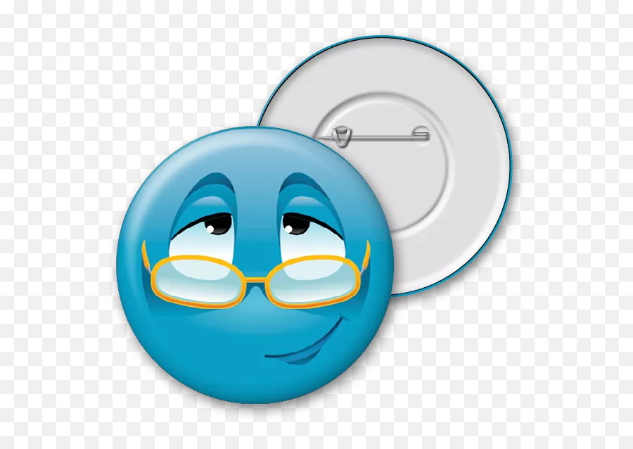 Icons Blue Smiley With Glasses - Happy Emoji,Glasses Emoticon