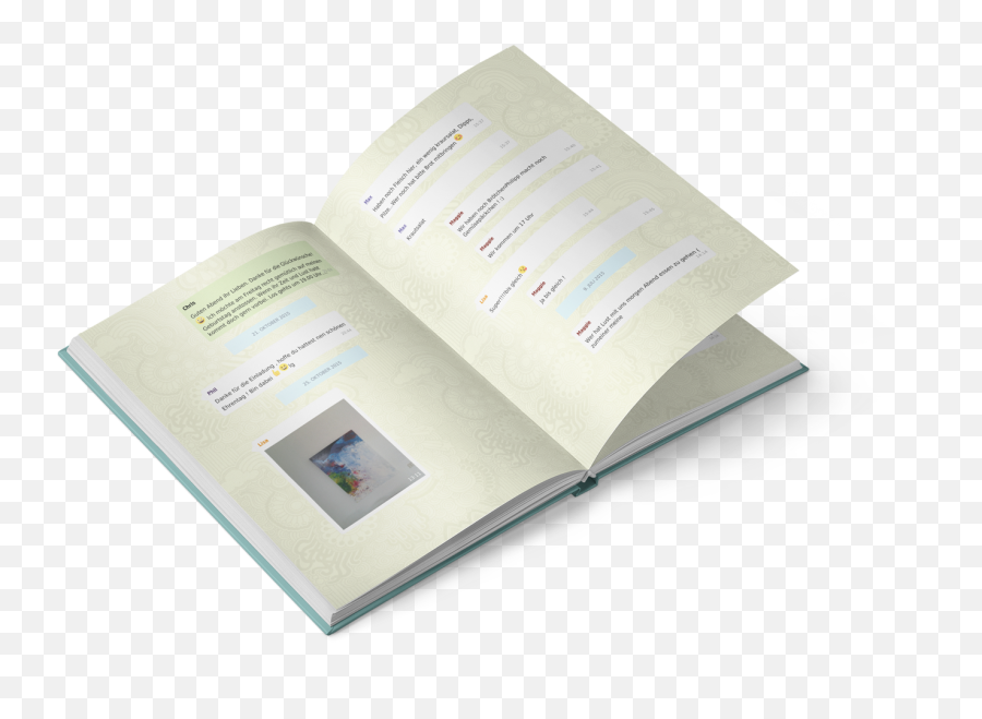 Chatprint Your Whatsapp Message History Becomes A Book - Book From Chat Whatsapp Emoji,Book Emojis