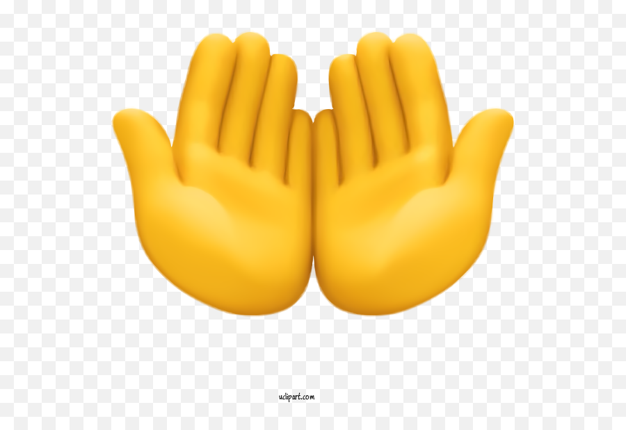 Holidays Yellow Personal Protective Equipment Hand For - Happy Emoji,Together Emoji