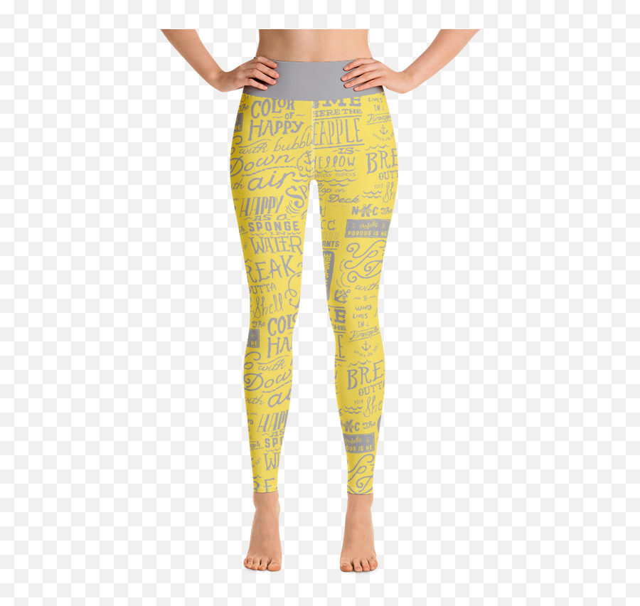 Spongebob Squarepants Nautical Nonsense Womenu0027s All - Over Leggings Emoji,Happy Face And Pants Emoji