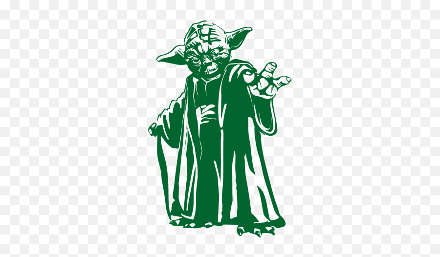 Drawing Yoda Jedi Picture - Master Yoda Lazer Cut Emoji,Yoda Emoticon