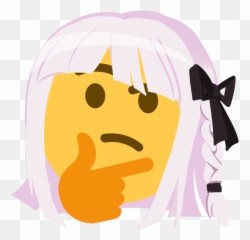 Yah - Cute Discord Emotes Transparent Emoji,Thinking Emojis