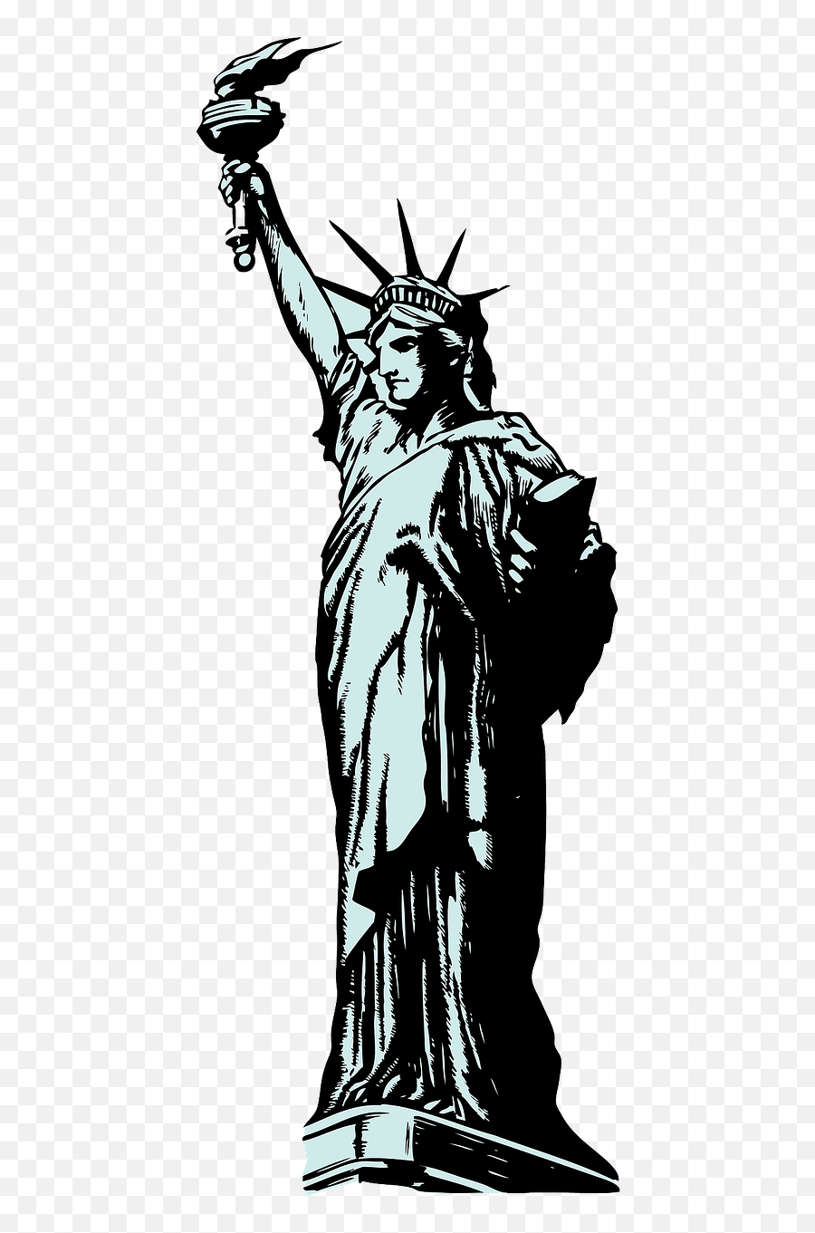 Liberty New York Island Harbor Tourist - Statue Of Liberty Clipart No Background Emoji,New York City Emoji