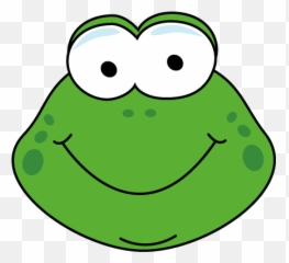 Frog Face Clipart - Five Green And Speckled Frogs Emoji