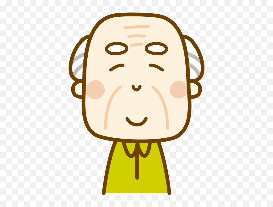 Smiling Old Man - Old Man Clip Art Emoji,Emoji Old Man Clock