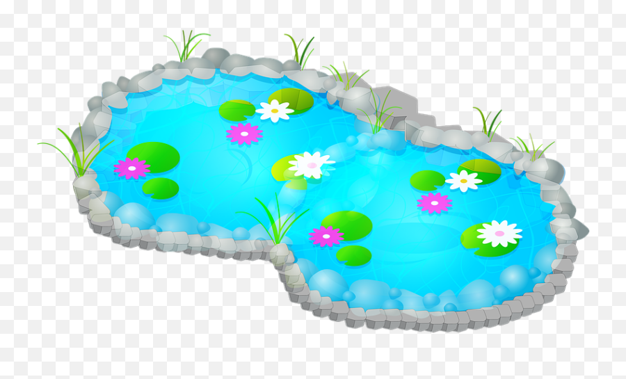 Pond Waterfall Lake - Inflatable Emoji,Lily Pad Emoji