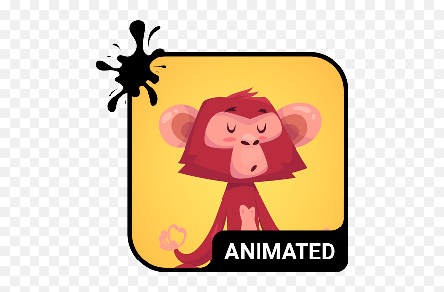 Zen Monkey Animated Keyboard - Animated Tornado Emoji,Monkey Emoji Keyboard