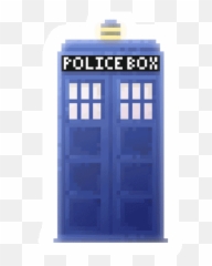 Transparent Tardis Cartoon Picture - Home Door Emoji,Tardis Emoticon Facebook