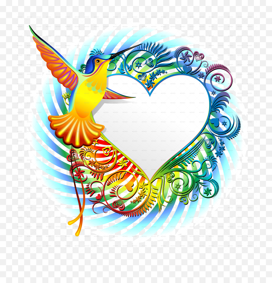 Collection Of Graphicriver Clipart Free Download Best - Imagenes De Colibri De Colores Emoji,Hummingbird Emoji