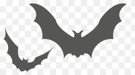 Two Flying Bats Silhouette - Transparent Png U0026 Svg Vector File Png Image Halloween 2019 Png Emoji,Bat Emoticon