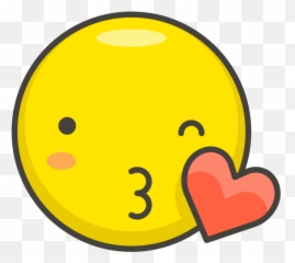 Face Blowing A Kiss Emoji - Hearts Kissing,Kiss Emoji