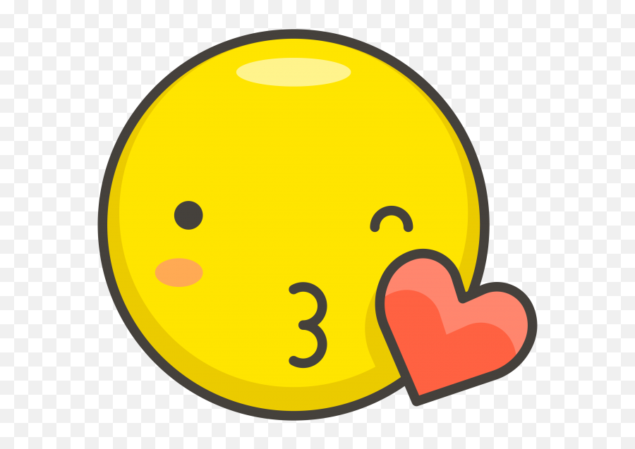 Face Blowing A Kiss Emoji - Hearts Kissing,Kiss Emoji
