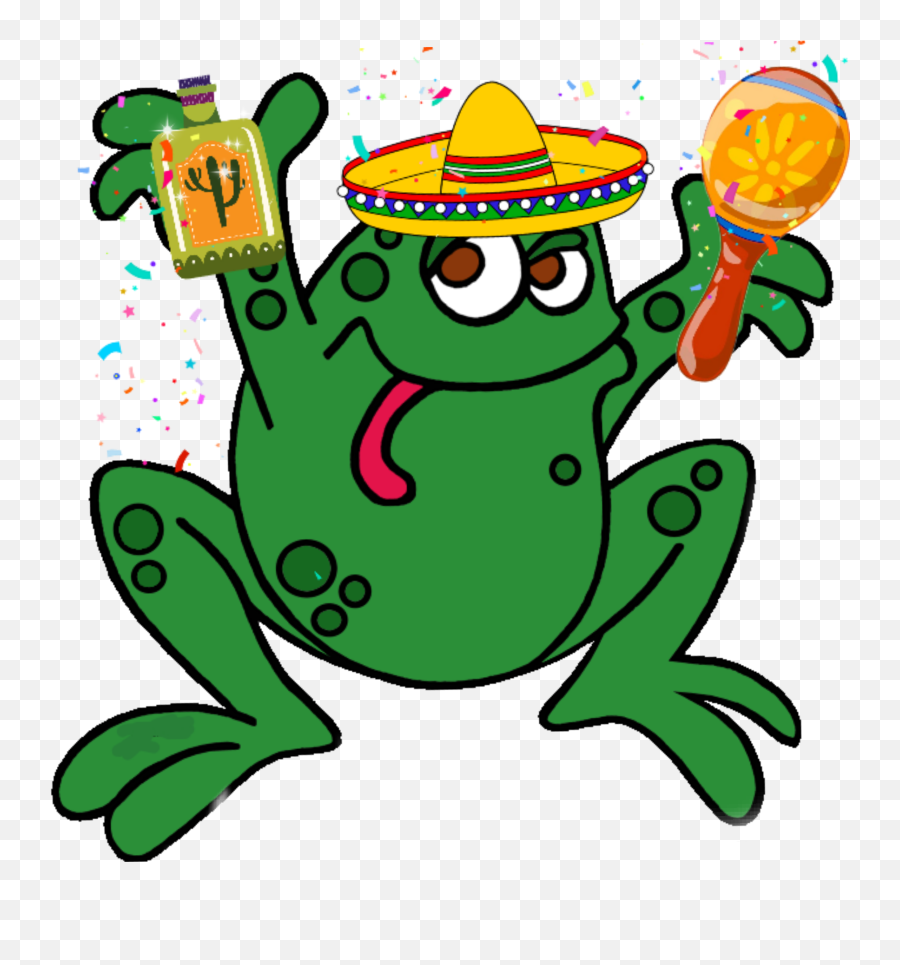 Frog Cincodemayo Mexico Party Tequila - Cinco De Mayo Golf Emoji,Tequila Emoji
